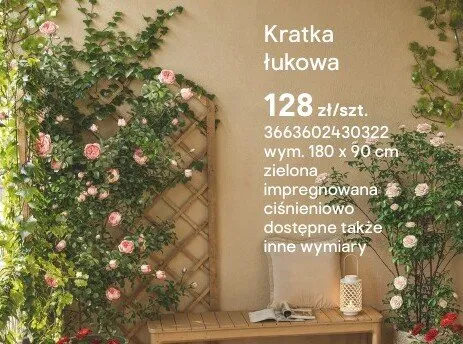 Kratka łukowa zielona impregnowana ciśnieniowo promocja w Castorama