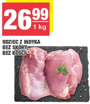 Udziec z indyka bez skóry, bez kości promocja w SPAR