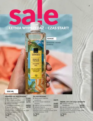 Kremowy żel pod prysznic Avon Senses wanilia i daktyl promocja w AVON