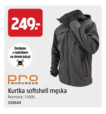 Kurtka softshell męska Pro Workwear promocja w Jula