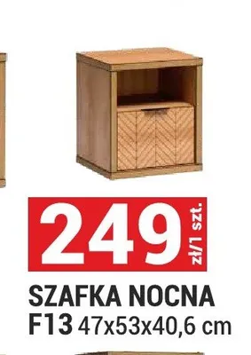Szafka nocna F13 Fonti 47x53x40,6 cm promocja w Merkury Market