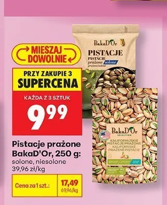Pistacje prażone solone BakaD'Or promocja w Biedronka
