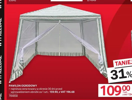 Pawilon ogrodowy promocja w Selgros