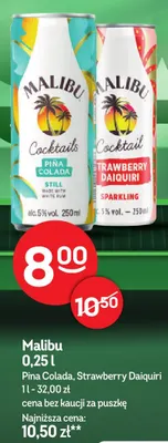 Drink Malibu Pina Colada promocja w Żabka