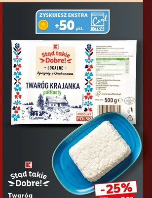 Twaróg krajanka półtłusty Stąd Takie Dobre! promocja w Kaufland