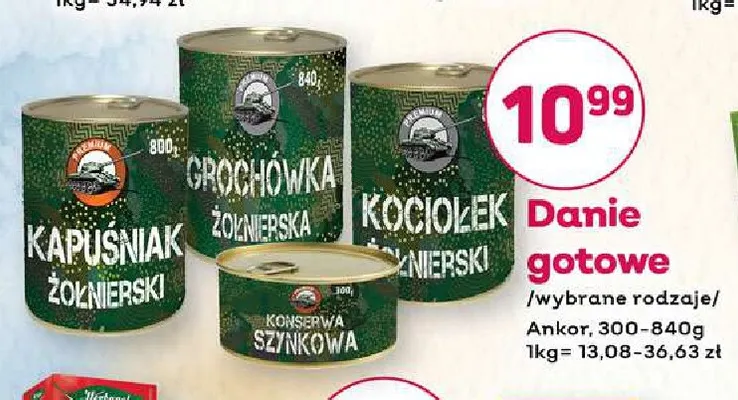 Danie gotowe Ankor promocja w Bliski