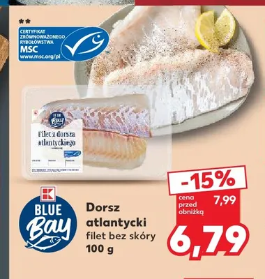 Dorsz atlantycki filet ze skórą Fish & seafood promocja w Kaufland