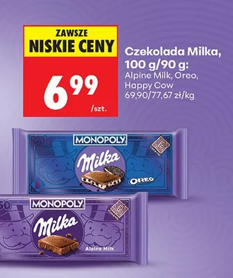 Czekolada Milka Alpine Milk promocja w Biedronka