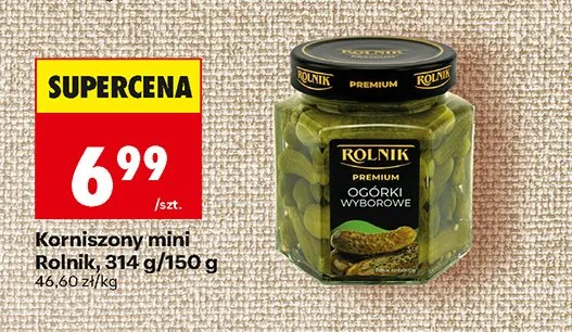 Korniszony mini Rolnik promocja w Biedronka