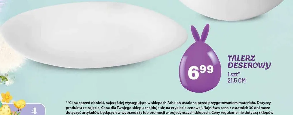 Talerz deserowy 21.5cm promocja w Arhelan