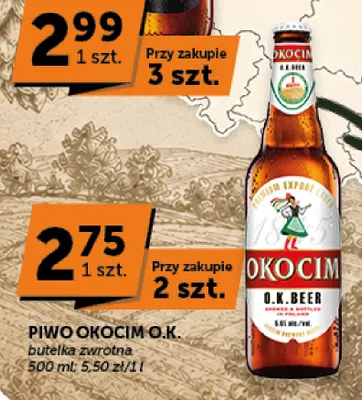 Piwo Okocim O.K. promocja w Euro Sklep