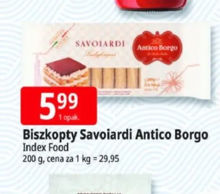 Biszkopty Savoiardi Antico Borgo promocja w Leclerc