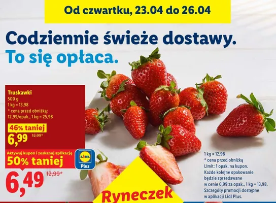 Truskawki promocja w Lidl