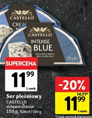 Ser pleśniowy Castello promocja w Intermarche