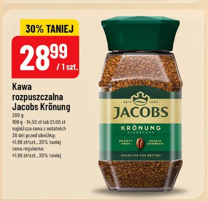 Kawa rozpuszczalna Jacobs Krönung promocja w POLOmarket