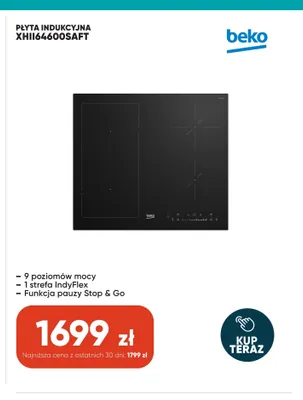 Płyta indukcyjna Beko XHII64600SAFT promocja w Max Elektro