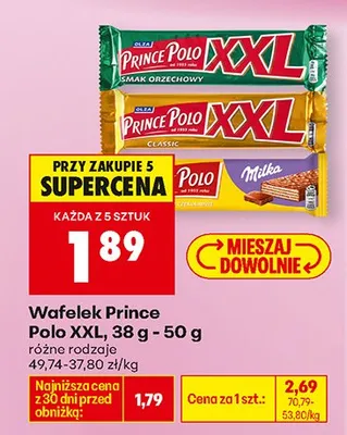 Wafelek XXL smak orzechowy promocja w Biedronka