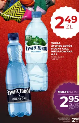 Woda niegazowana Żywiec Zdrój promocja w Duży Ben
