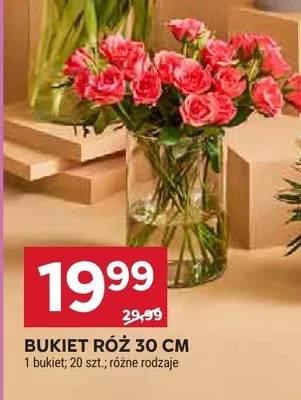 Bukiet róż 30 cm promocja w Stokrotka