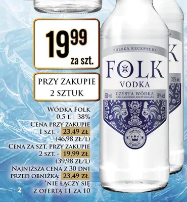 Wódka Folk promocja w Dino