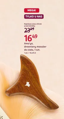 Masażer do ciała drewniany Amo'ya promocja w Rossmann