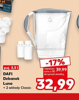 Dzbanek Luna + 2 wkłady Classic 3,3 l Dafi promocja w Kaufland