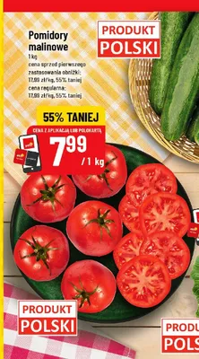 Pomidory malinowe polskie promocja w POLOmarket