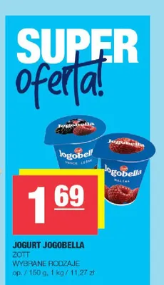 Jogurt Jogobella Zott promocja w SPAR