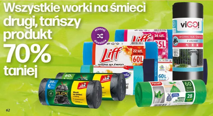 Worki na śmieci promocja w Dino