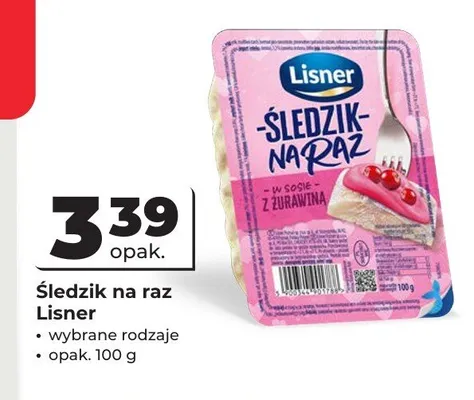 Śledzik na raz Lisner promocja w Odido