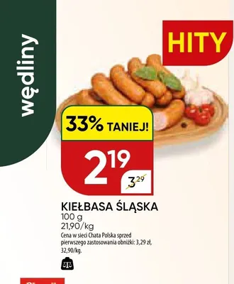 Kiełbasa Śląska promocja w Chata Polska