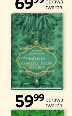 Książka Hamlet Romeo i Julia Makbet William Shakespeare promocja w Empik