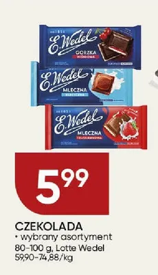 Czekolada E.Wedel promocja w Chata Polska