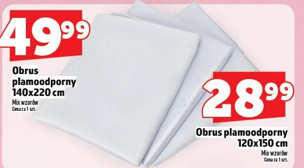 Obrus plamoodporny 120x150 cm promocja w TOPAZ