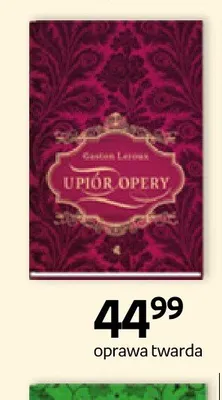 Książka Upiór Opery oprawa twarda promocja w Empik