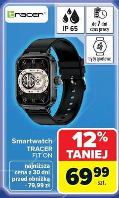 Smartwatch TRACER GALAXY FIT ON promocja w Carrefour