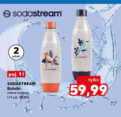Butelki Sodastream 2-pak 1 l promocja w Kaufland