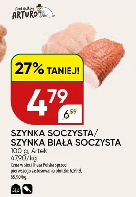 Szynka Soczysta Artek promocja w Chata Polska