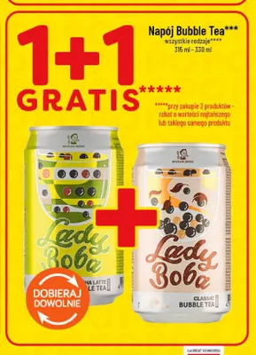 Napój Bubble Tea matcha latte Lady Boba promocja w POLOmarket