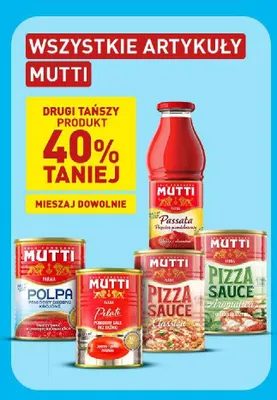 Passata pomidorowa Mutti promocja w Aldi