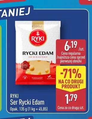 Ser Rycki Edam Ryki promocja w Aldi