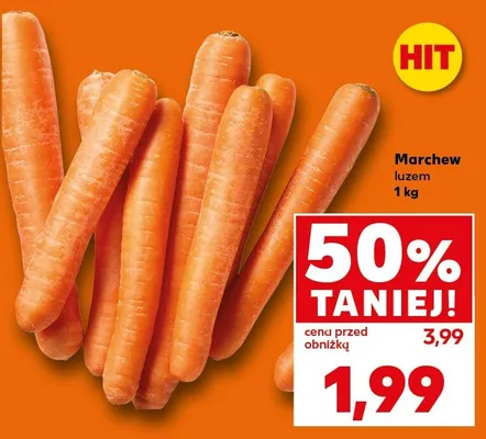Marchew luzem promocja w Kaufland