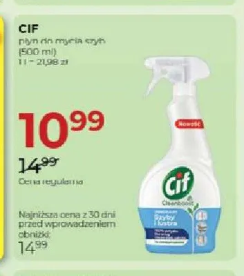 Płyn do mycia szyb Cif promocja w Drogerie Jawa