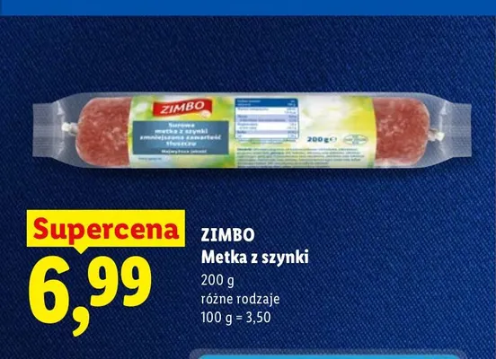 Metka z szynki Zimbo promocja w Lidl