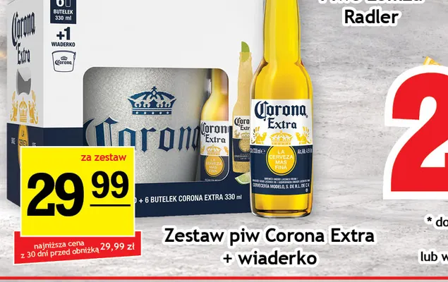 Zestaw piw Corona Extra + wiaderko promocja w Gram Market