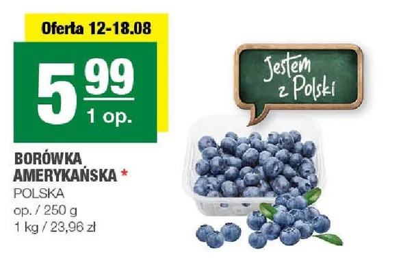 Borówka amerykańska polska promocja w SPAR