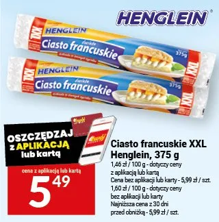Ciasto francuskie XXL Henglein promocja w Twój Market