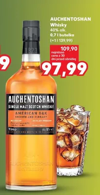 Whisky 40% alk. promocja w Kaufland