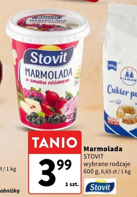 Marmolada STOVIT wybrane rodzaje promocja w Intermarche