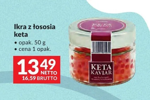 Ikra z łososia keta promocja w Makro